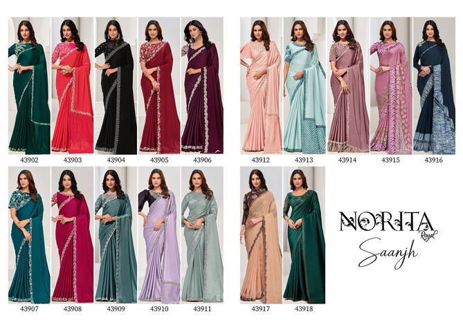 Norita Saanjh By Mahotsav Designer Party Wear Saree Online Wholesale